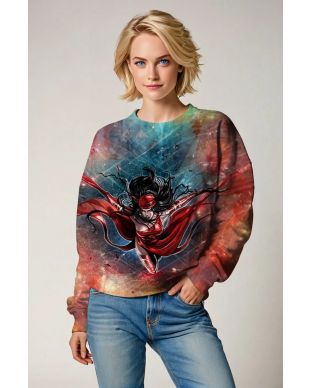 Elektra Natchios Sweatshirt - Fearless Assassin in Red