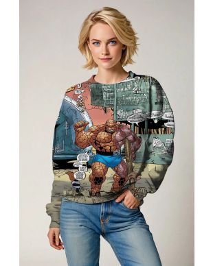 Ben Grimm / The Thing Sweatshirt - The Ever-Loyal Hero in Blue
