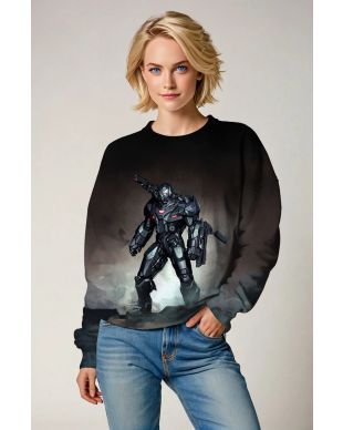 War Machine (James Rhodes) Sweatshirt - Armored Hero in Action