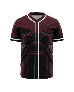 Daredevil Cosplay Marvel Baseball Jersey