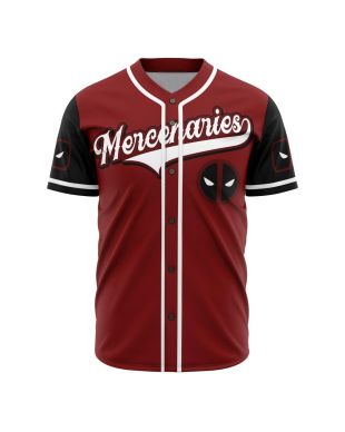 Deadpool Mercenaries Marvel Baseball Jersey