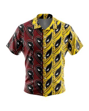 Deadpool &amp; Wolverine Marvel Button Up Hawaiian Shirt