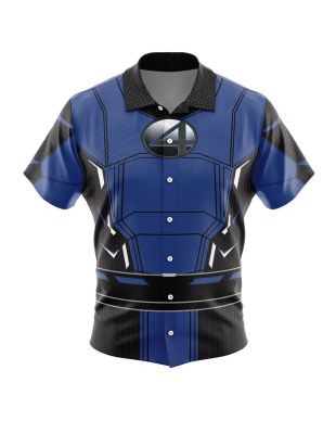 Fantastic Four Marvel Button Up Hawaiian Shirt