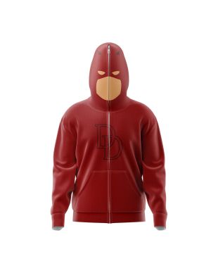 Daredevil Marvel Comics Full Face Zip Hoodie