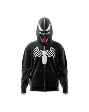 Venom Marvel Comics Full Face Zip Hoodie
