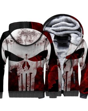 Ghost Rider Series Ghost Hoodie Black Red