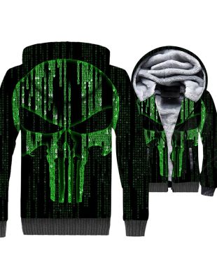 Ghost Rider Series Punis Hoodie Green
