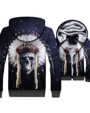 Ghost Rider Series Skull Hoodie Urban Style Graphic