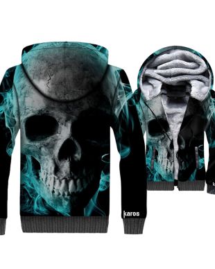 Ghost Rider Skull Series Hoodie Blue