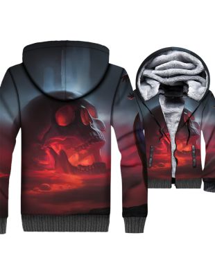 Ghost Rider Skull Series Hoodie Red