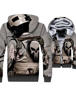 Ghost Rider Skull Series Hoodie Urban Style Classic Fit