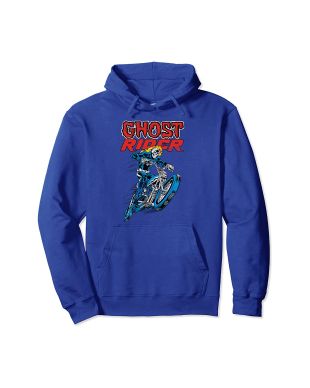 Ghost Rider Retro Flames Graphic Hoodie