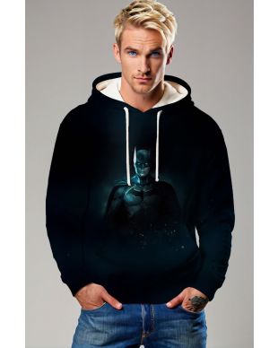 Black Batman Hero Pullover Hoodie