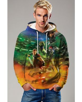 Green Thor & Hulk Battle Hoodie