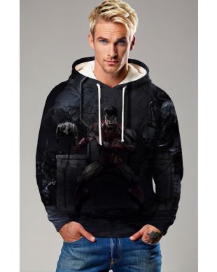 Black Iron Man Hero Hoodie