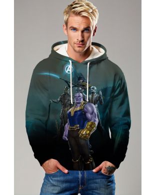 Dark Green Thanos Battle Hoodie