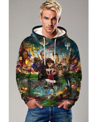 Colorful Animated Fantasy Hoodie