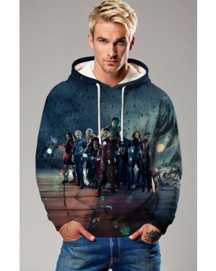 Dark Blue Avengers Alliance Hoodie