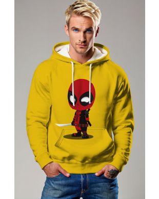 Mini Merc Graphic Apparel – Bright Yellow Pullover Hoodie