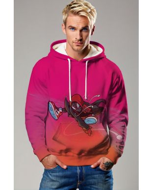 Bright Pink Gradient Pullover Hoodie – Urban Spider Hero