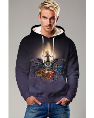 Deep Purple Hero Squad Pullover Hoodie