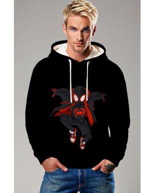 Black Spider Jump Pullover Hoodie