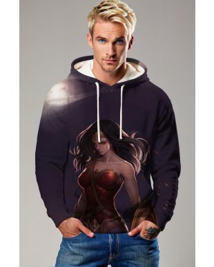 Dark Purple Pullover Hoodie – Gentle Warrior Princess Mood