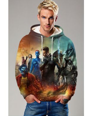 Gradient Blaze X-Men Hoodie – Legends United Edition