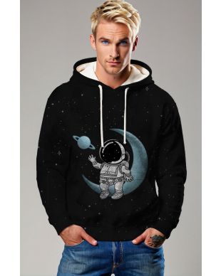 Moonwalk Dream Hoodie – Black & Frost Blue Edition