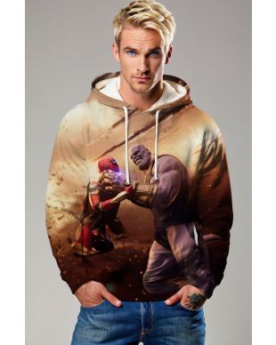 Clash of Titans – Sand Brown Pullover Hoodie