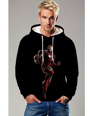 Iron Man Arc Reactor Pullover Hoodie – Heroic Flight Edition