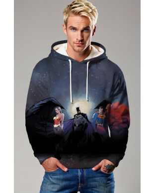 Justice League Trinity Hoodie – Moonlight Edition