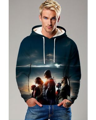 Justice League Horizon Hoodie – United at Sunset