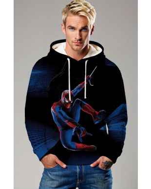 Spider-Man Dynamic Swing Hoodie – Red & Blue Hero