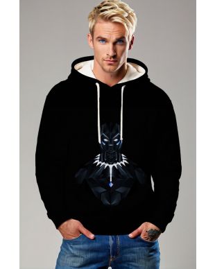 Black Panther Hoodie – Polygon Armor Black