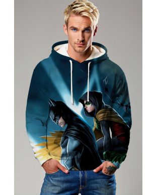 Batman & Robin Dark Vigilante Pullover Hoodie