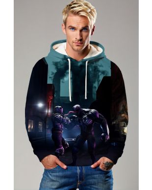 Venom vs Riot Dark City Showdown Pullover Hoodie