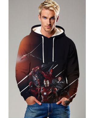 Marvel Avengers Red Armor Team Pullover Hoodie