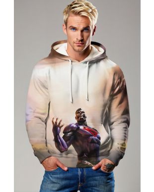 Mecha Superman Rage Hoodie – Cyber Sunset Power Core