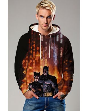 Gotham Duo Glow Hoodie – Batman & Catwoman Warmlight Edition