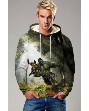 Savage Clash Hoodie – Hulk vs Wolverine