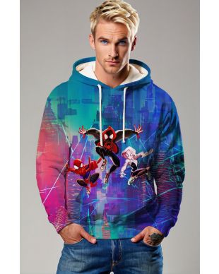 Spider-Verse Pulse Hoodie – Neon City Swing