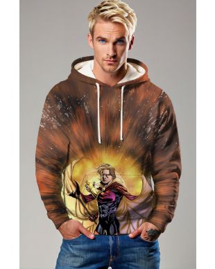 Adam the Warlock Hoodie - Mystical Brown & Gold Marvel Design