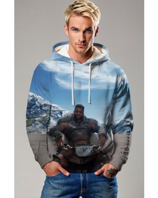 M'Baku Hoodie - Strong Brown & Black Design