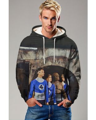 Dark Navy Fantastic Four (Reboot 2005) Hoodie