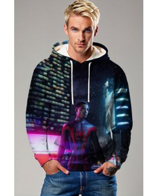 Black & Red Spider-Man Hoodie