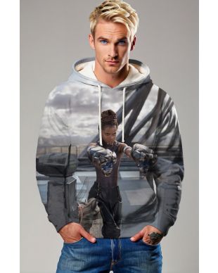 Black Panther Gray Hoodie