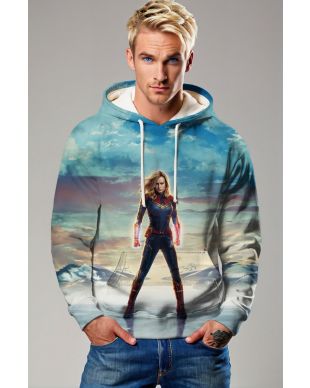 Captain Marvel Red Hoodie