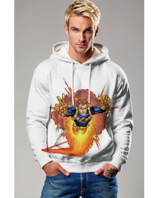White Cannonball 1995 X-Men Ultra Pullover Hoodie