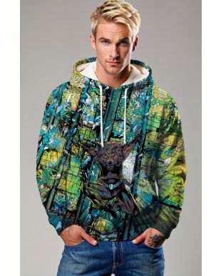 Forest Green Wolfsbane X-Men Pullover Hoodie